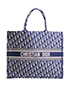 Oblique Book Tote, &pound;1,500, Handbags, Blue, Canvas, Front view